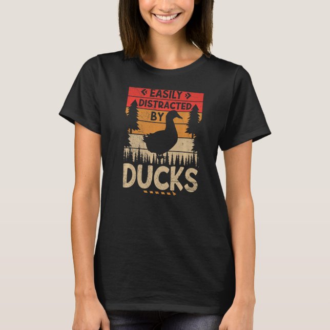 T-shirt Facilement distrait par Canards Harvest Farming Gr (Devant)