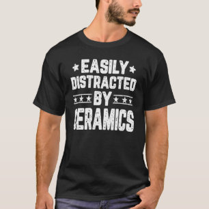 T-shirt Facilement Distrait Par Céramique Poterie Céramiqu
