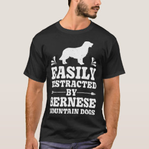 T-shirt Facilement Distrait Par Chien De Montagne Bernois