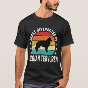 T-shirt Facilement Distrait Par Chien Tervuren Belge