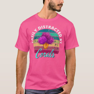 T-shirt Facilement Distrait Par Corals Salt Water Aquarium