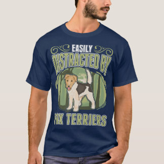 T-shirt Facilement Distrait Par Fo Terriers Premium 1039