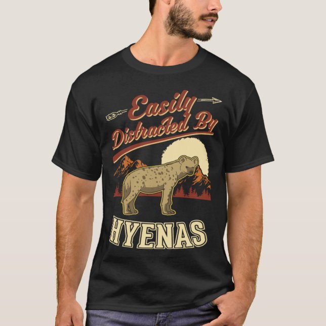 T-shirt Facilement distrait par Hyenas 2 (Devant)