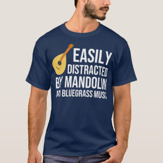T-shirt Facilement Distrait Par La Mandoline Et La Musique