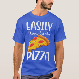 T-shirt Facilement Distrait Par La Pizza