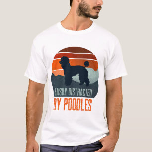 T-shirt Facilement Distrait Par La Promenade De Chiens Can