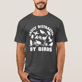 T-shirt Facilement distrait par les amis des oiseaux