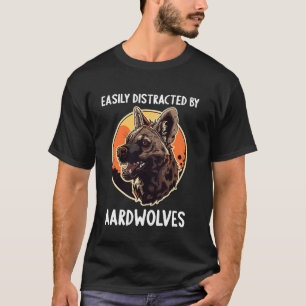 T-shirt Facilement distrait par les amoureux de l'Aardwolf