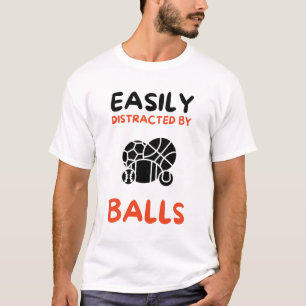 T-shirt Facilement distrait par les balles