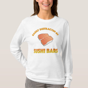 T-shirt Facilement Distrait Par Les Bars À Sushi