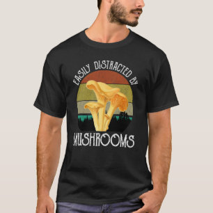 T-shirt Facilement Distrait Par Les Champignons Chanterell