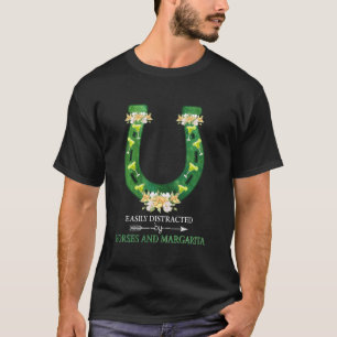 T-shirt Facilement Distrait Par Les Chevaux Et Margarita D
