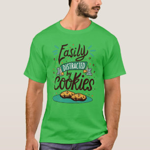 T-shirt Facilement Distrait Par Les Cookies