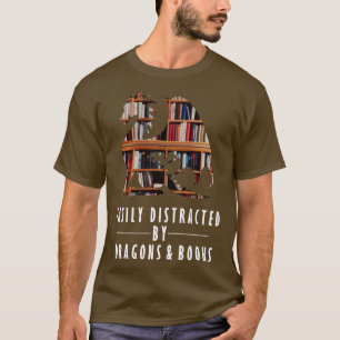 T-shirt Facilement Distrait Par Les Dragons Et Les Serrure