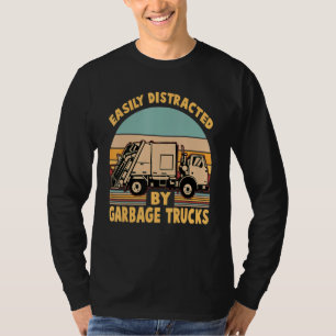 T-shirt Facilement Distrait Par Les Garbage Trucks