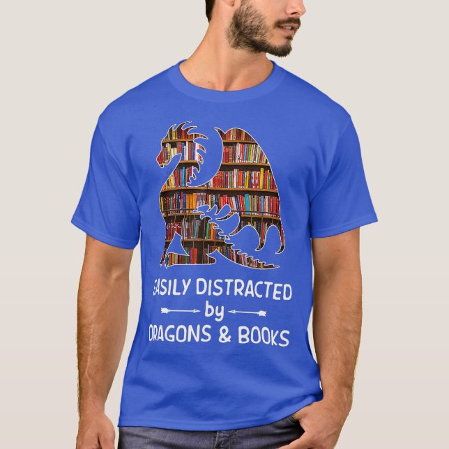T-shirt facilement distrait par les nerfs de Dragon et de  (Devant)