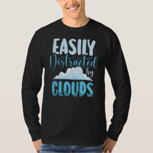 T-shirt Facilement Distrait Par Les Nuages Météo Météo Mét