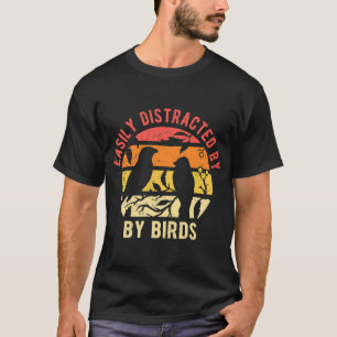 T-shirt Facilement Distrait Par Les Oiseaux
