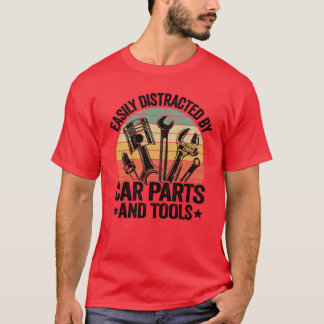 T-shirt Facilement distrait par les pièces automobiles Anl