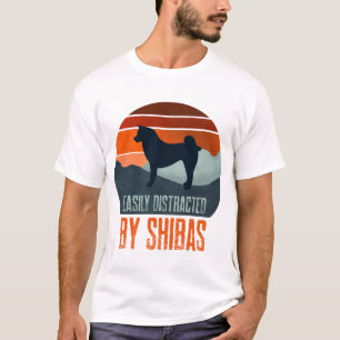 T-shirt Facilement Distrait Par Les Promenades De Chiens S