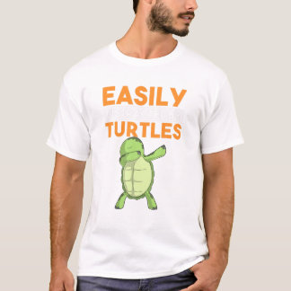 T-shirt Facilement Distrait Par Les Tortues Dabbing Dabbin