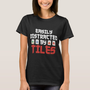 T-shirt Facilement distrait par les tuiles Design pour un 
