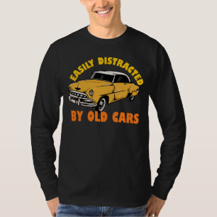 T-shirt Facilement Distrait Par Les Vieilles Voitures