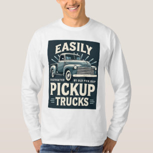 T-shirt Facilement distrait par les vieux camions de ramas