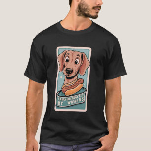 T-shirt Facilement distrait par les wieners drôle de chien