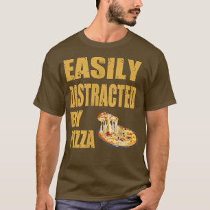 T-shirt Facilement Distrait Par Pizza 531