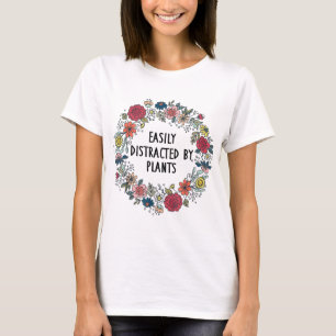 T-shirt Facilement Distrait Par Plante Amoureux des jardin