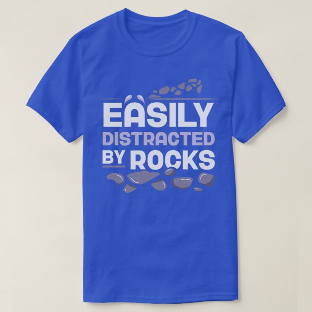 T-shirt Facilement Distrait Par Rocks Géologie Emploi 2 (Design devant)