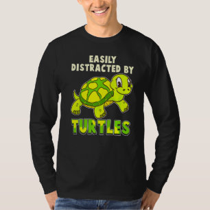 T-shirt Facilement Distrait Par Tortues Océan Turtle Sea C