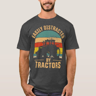 T-shirt Facilement Distrait Par Tracteurs Tracteur Agricol