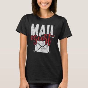 T-shirt Facteur d'escorte de courrier postal facteur de l
