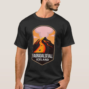 T-shirt Fagradalsfjall 2022 Le volcan de la montagne a écl