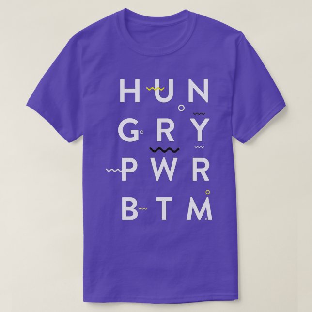 T-shirt Faim Power Bas Fun Gay  (Design devant)