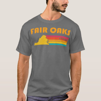 T-shirt Fair Oaks Virginia Vintage Souvenir déshabillé