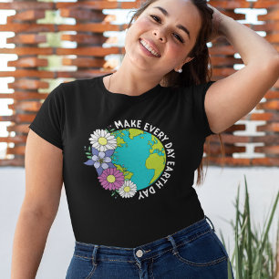 T-shirt Faire chaque jour Jour des terres écologiste