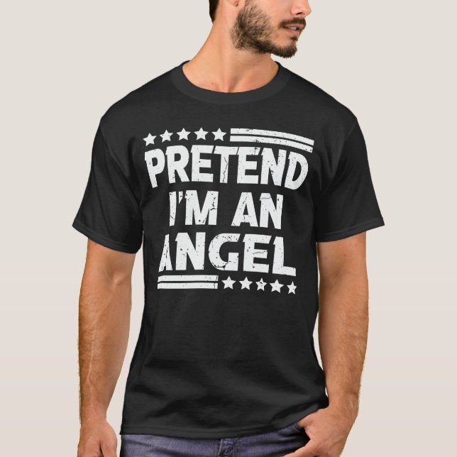 T-shirt Faire comme si je suis un costume d'Halloween faci (Devant)