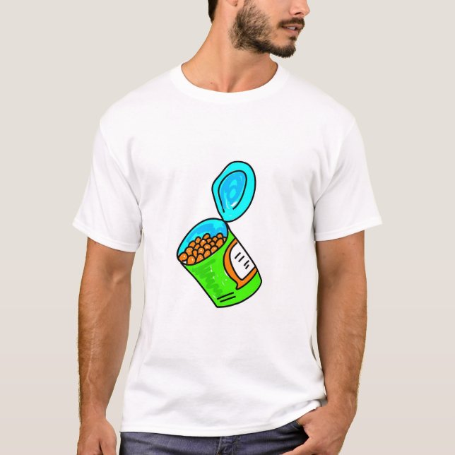 T-shirt faire cuire au four-haricots (Devant)