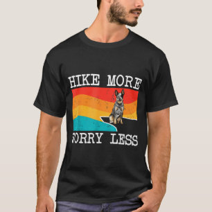 T-shirt Faire de la randonnée plus s'inquiéter moins graph