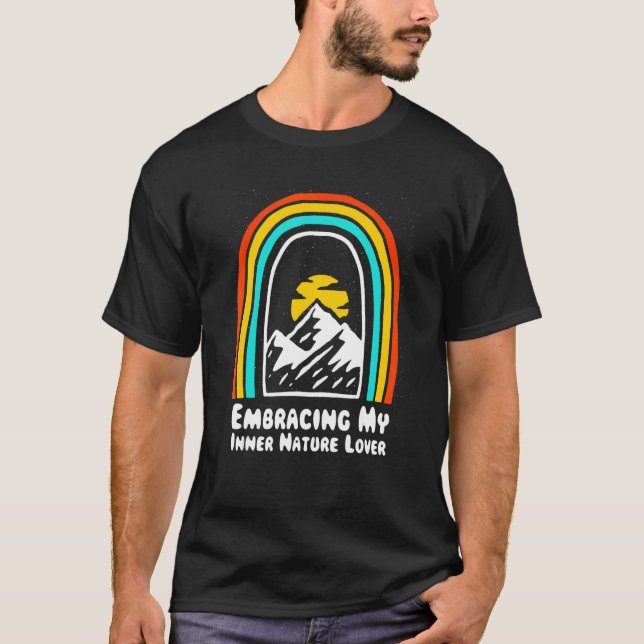 T-shirt Faire de l'intérieur Nature Camping Forest Camper  (Devant)