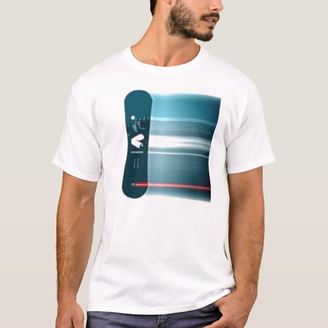 T-shirt faire du surf des neiges (Devant)