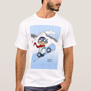 T-shirt faire du surf des neiges