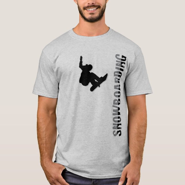 T-shirt Faire du surf des neiges (Devant)