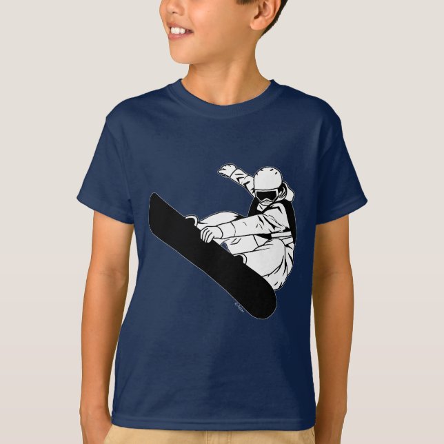 T-shirt Faire du surf des neiges 3 (Devant)