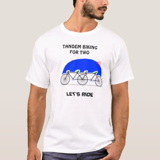 T-shirt Faire du vélo tandem