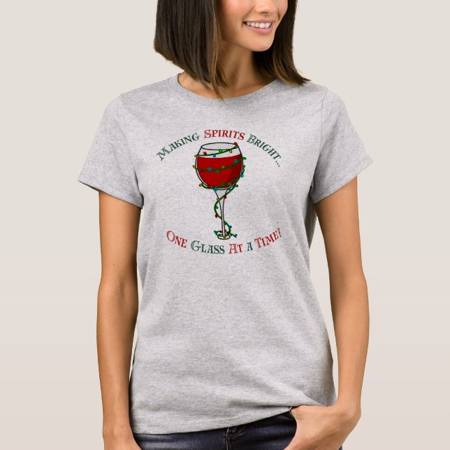 T-shirt Faire éclater les esprits...Un verre à la fois (Devant)