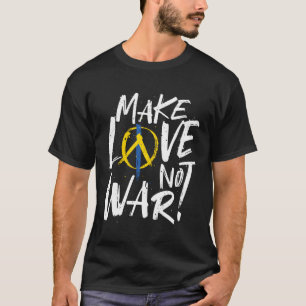 T-shirt Faire l'amour et non le soutien à la guerre en Uk